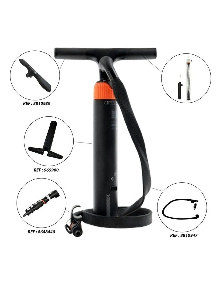 Compact Stand-Up Paddle and Kayak Dual-Action, High-Pressure Pump 0-20 PSI in Black image 5