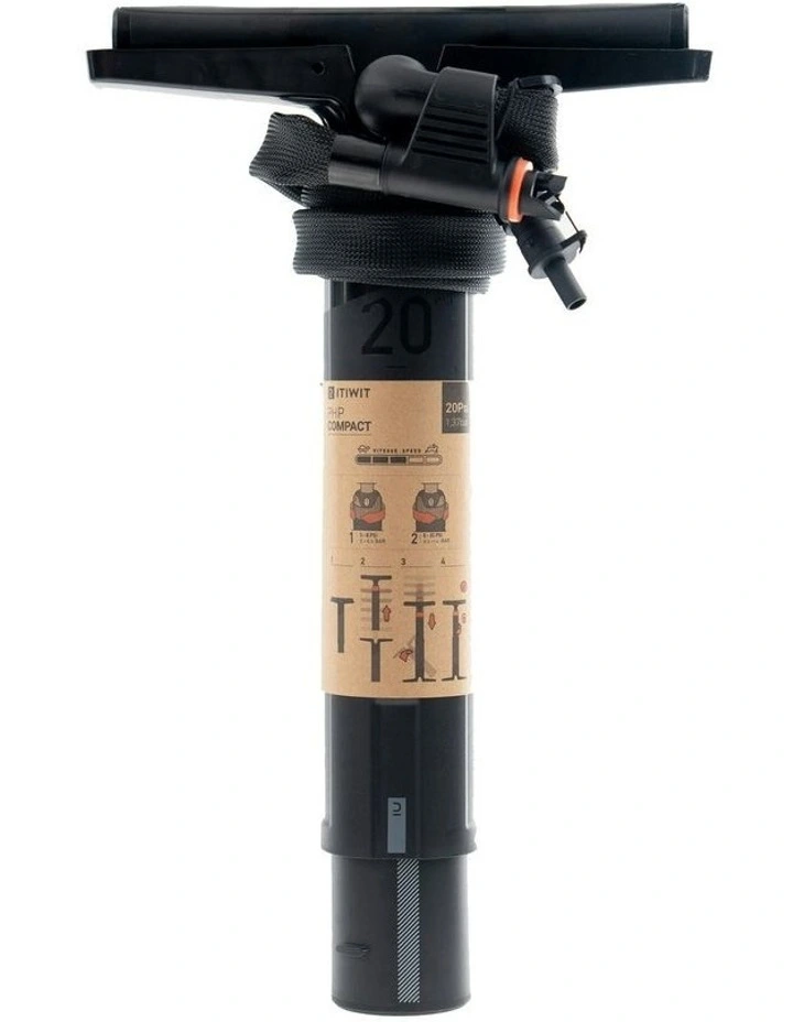 Compact Stand-Up Paddle and Kayak Dual-Action, High-Pressure Pump 0-20 PSI in Black image 6