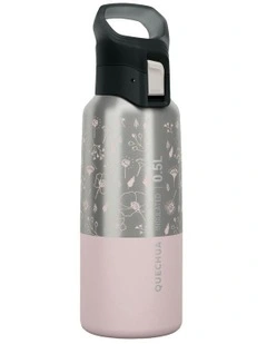 Hiking Insulated Stainless Steel Flask MH500 0.5L in Pink
