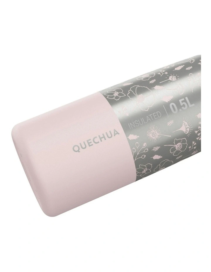 Hiking Insulated Stainless Steel Flask MH500 0.5L in Pink image 3