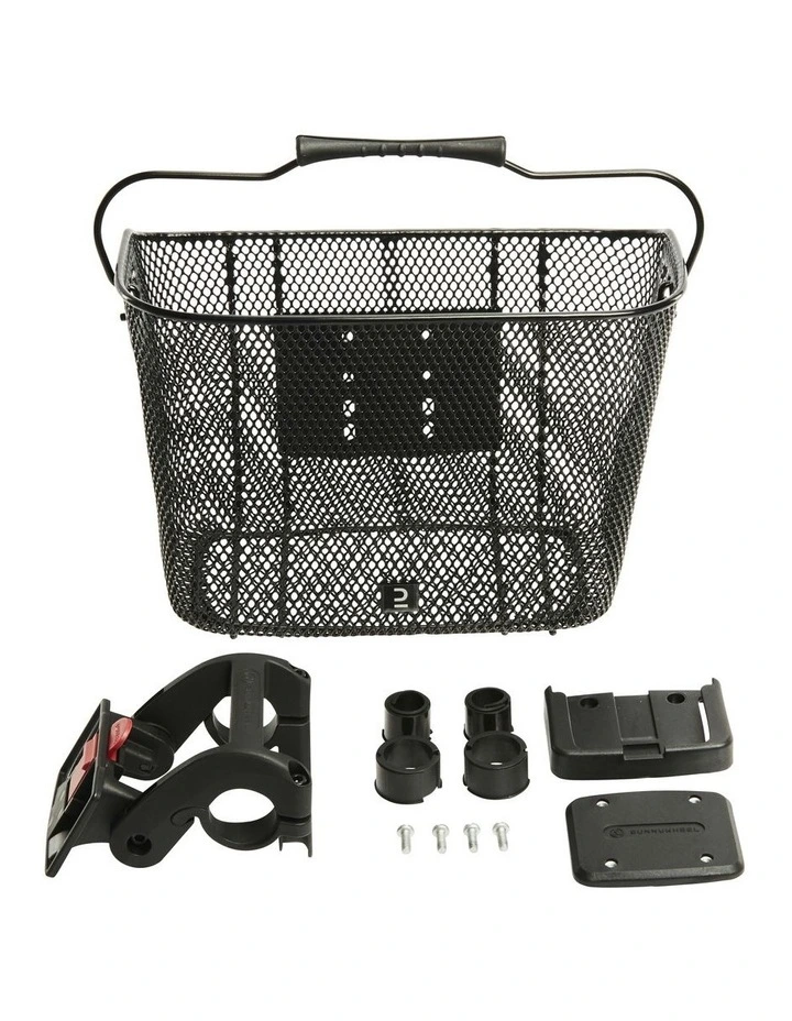 Metal Bike Basket in Black image 2