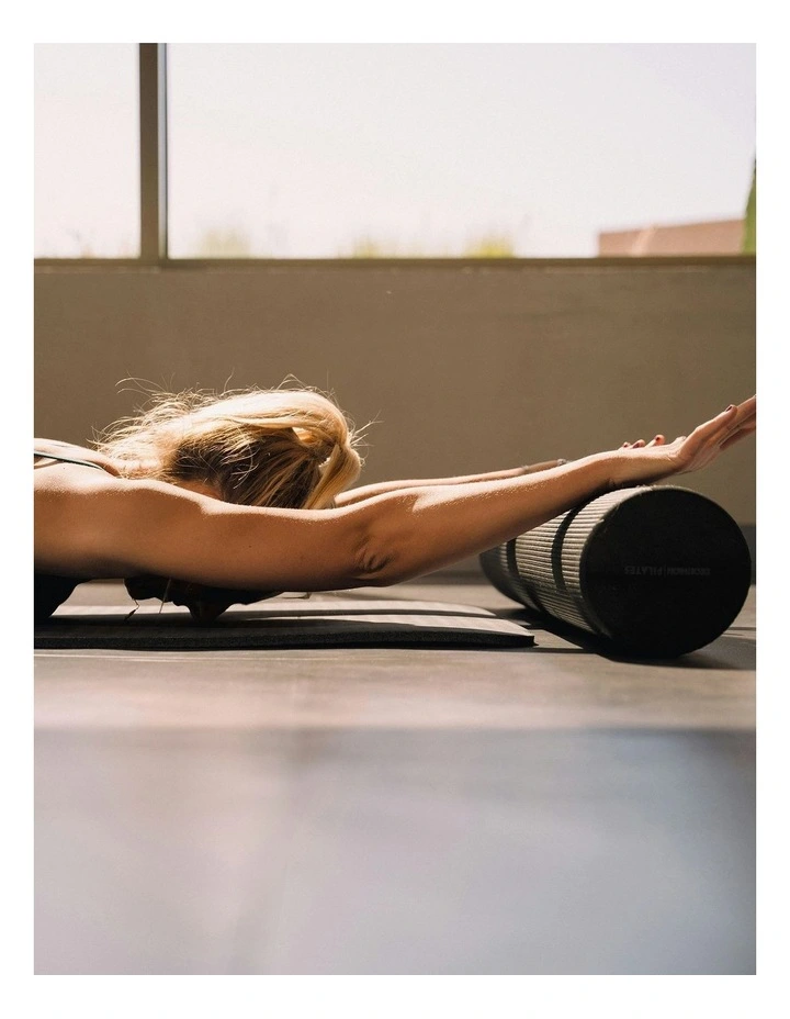 Pilates Foam Roller Length 90 x Diameter 15cm in Black image 2