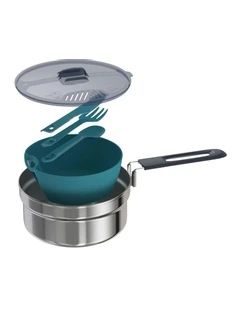 Stainless Steel Camping Cook Set 1.1L in Multi