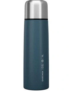 Stainless Steel Insulated Hiking Bottle 1 L in Blue