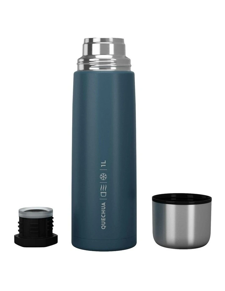 Stainless Steel Insulated Hiking Bottle 1 L in Blue image 2