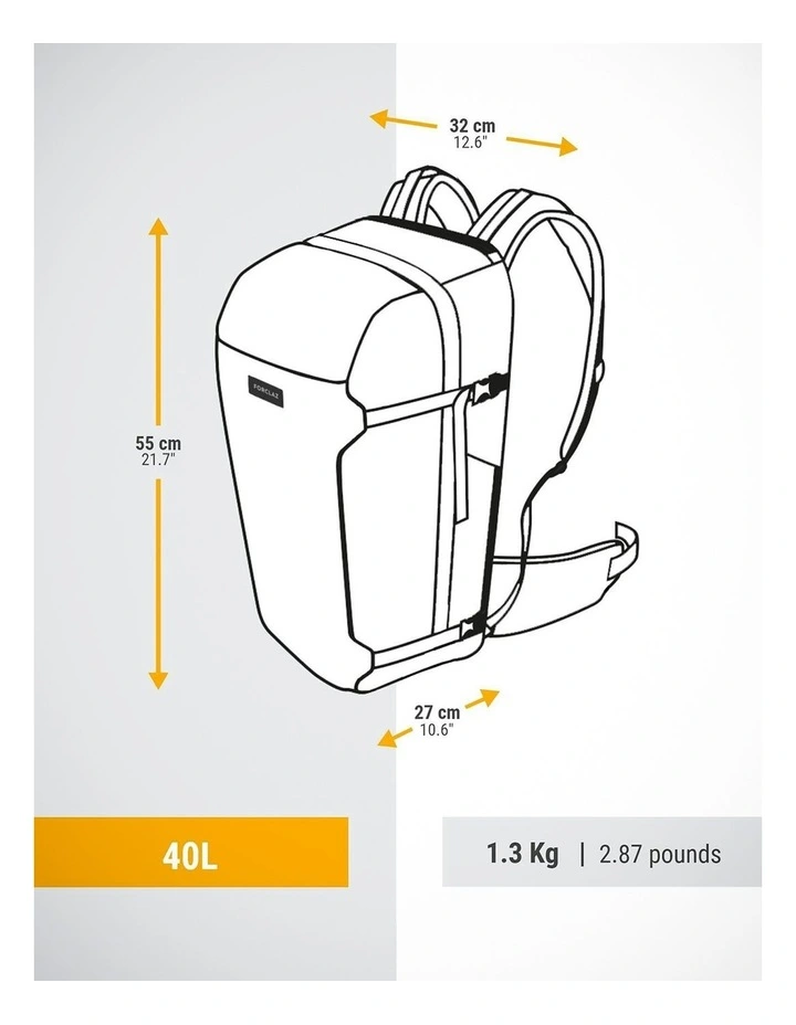 Travel 500 Organiser Backpack 40L in Khaki image 6