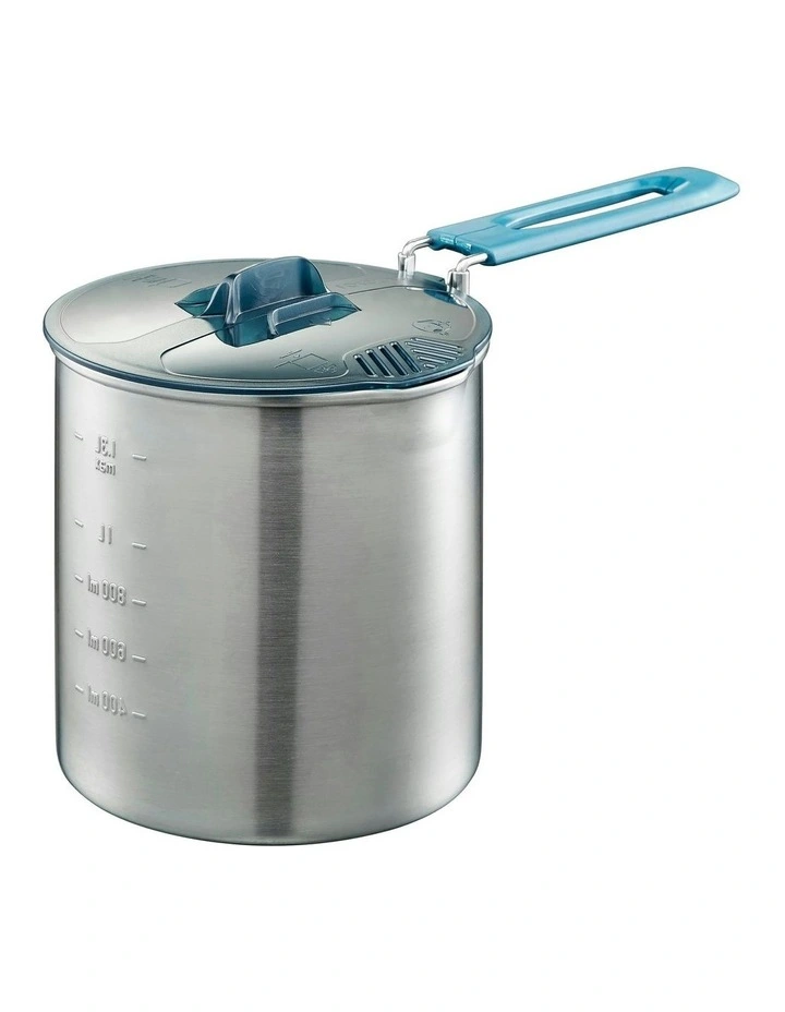 Trekking TREK 500 Stainless Steel Cooking Set 1.6 Litres in Silver image 2