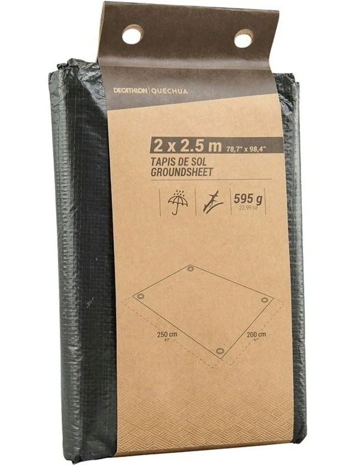 Camping Trips Waterproof Floor Mat 2x 2.5m in Black image 1