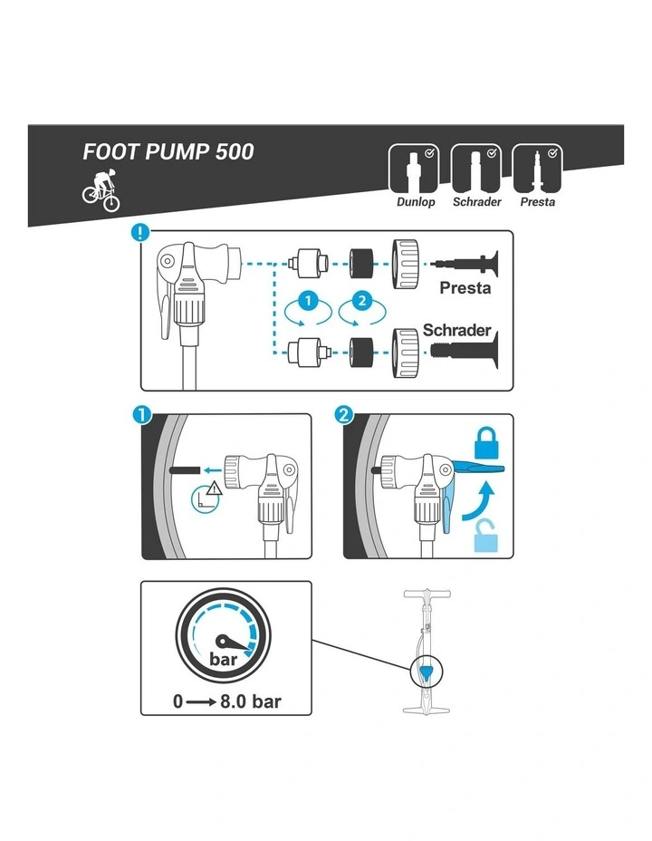 500 Foot Pump in Black image 4