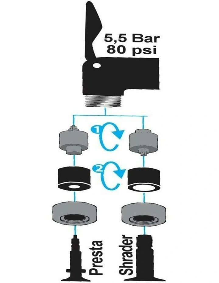 500 Foot Pump in Black image 5