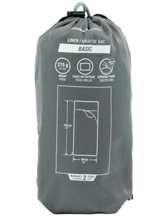 Basic Polyester Bag Liner for Sleeping Bag in Grey