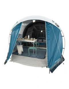 Camping Tent with Poles Arpenaz 4.1 F&B 4 Persons 1 Bedroom in Blue