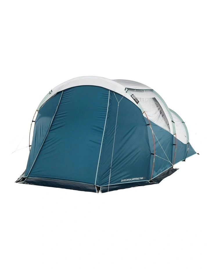 Camping Tent with Poles Arpenaz 4.1 F&B 4 Persons 1 Bedroom in Blue image 4