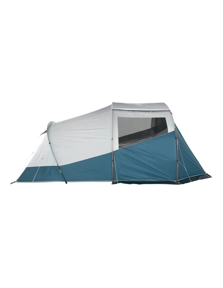 Camping Tent with Poles Arpenaz 4.1 F&B 4 Persons 1 Bedroom in Blue image 7