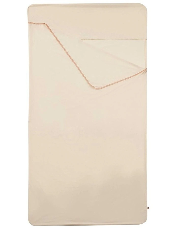 Comfort Cotton Bag Liner for Sleeping Bag in Cream image 2