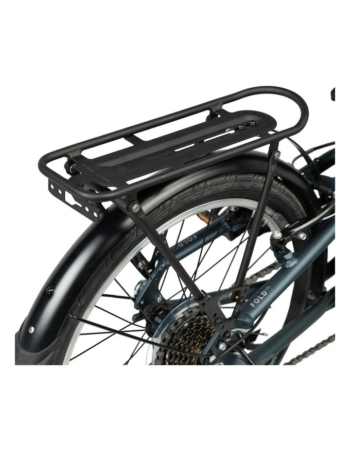 Folding Ultra Lightweight Bike Pannier Rack 20" in Black image 3