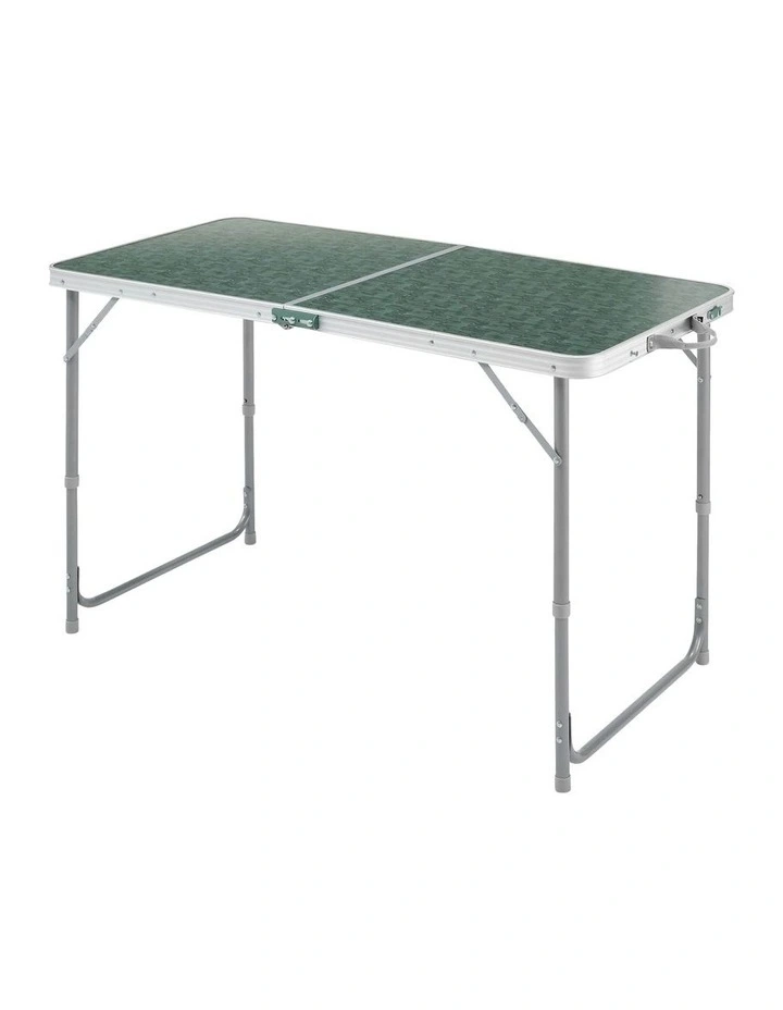 Folding Camping Table 4 -6 People in Green image 1