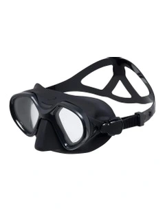 Freediving Spearfishing Low Volume Anti-Fog Mask 500 in Black