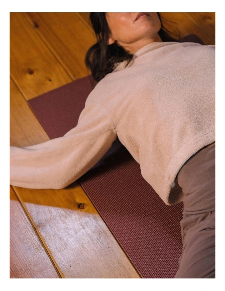 Gentle Yoga Comfort Mat 173cm  61cm  8mm in Burgundy image 2