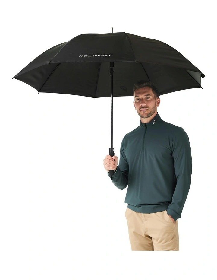 Eco Designed Golf Pro Filter Medium Umbrella in Black image 6