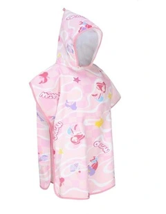 Surfing Poncho 500 Check in Pink