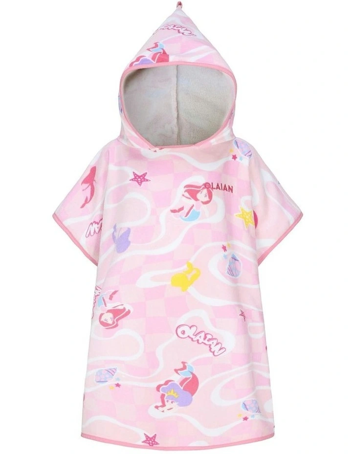 Surfing Poncho 500 Check in Pink image 2