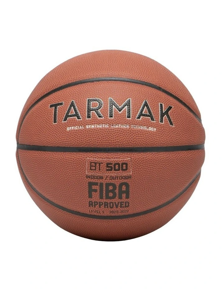 Size 5 Basketball BT500 in Orange image 1