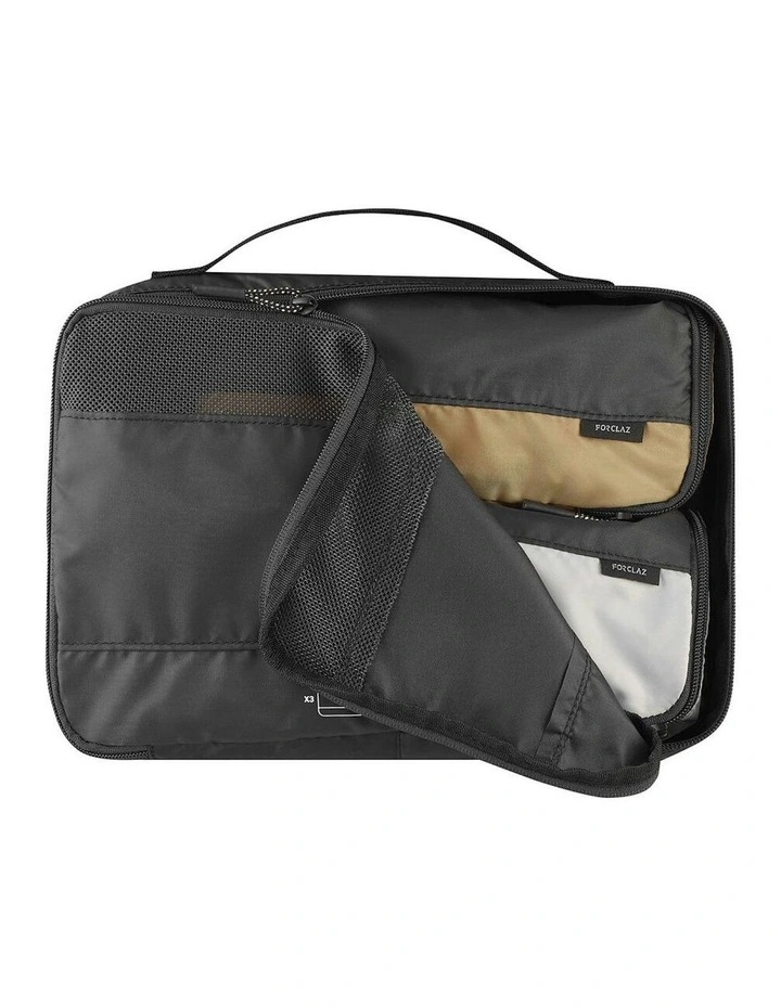 1 Large and 2 Small Kit of 3 Travel Storage Bags in Black image 1