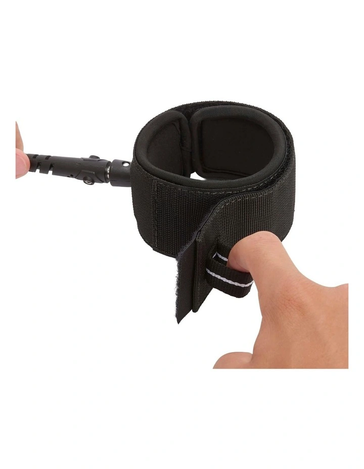 Decathlon LongBoard leash 9inch 500 7mm Diameter Black image 3