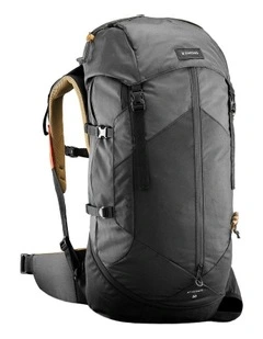 TREK 100 Easyfit Mountain Trekking Rucksack Bag 50L in Black
