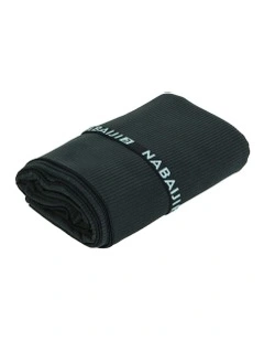 Microfibre Swimming Towel Size XL 110 x 175 cm in Black