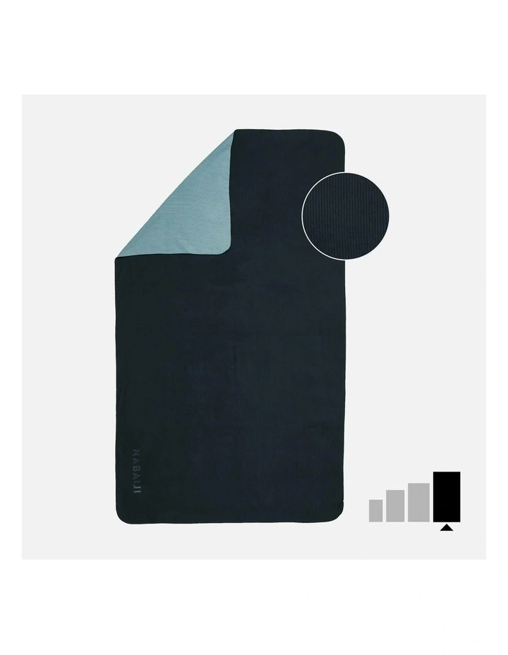 Microfibre Swimming Towel Size XL 110 x 175 cm in Black image 7