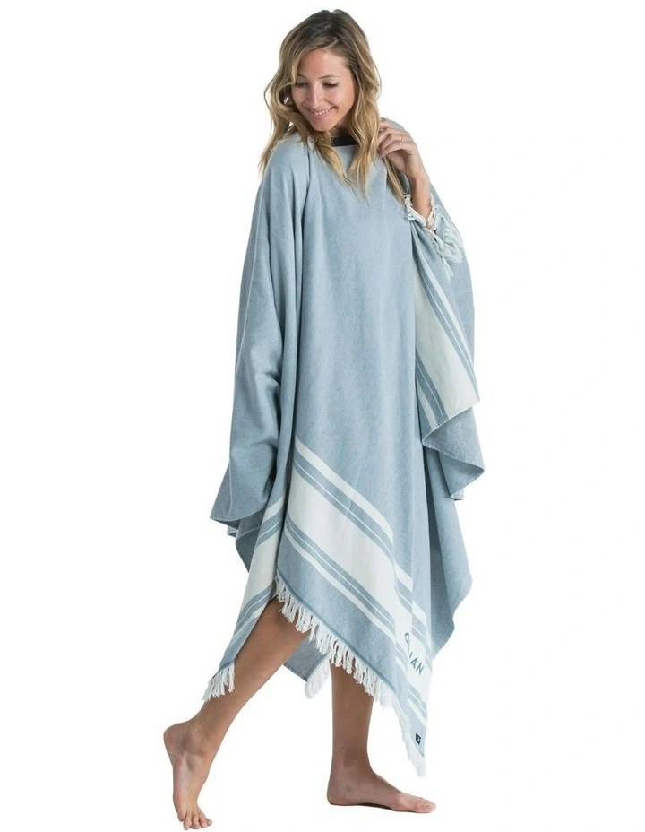 Poncho Towel XXL 190x190 cm in Blue image 3