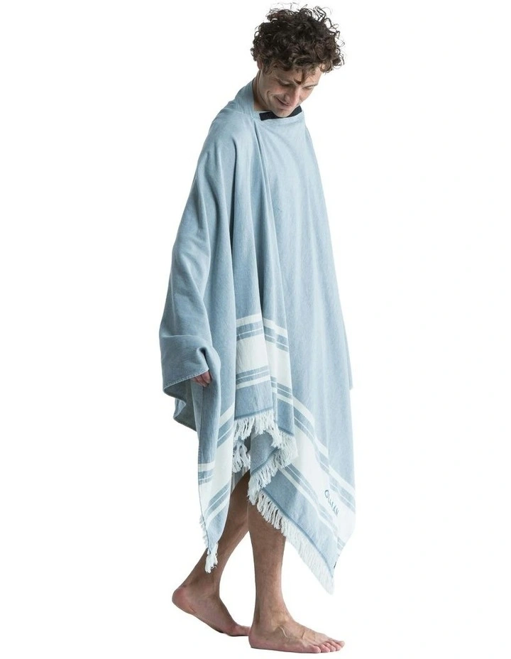 Poncho Towel XXL 190x190 cm in Blue image 6