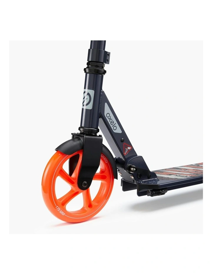 Mid 7 Scooter with Stand in Blue/Navy/Orange image 3