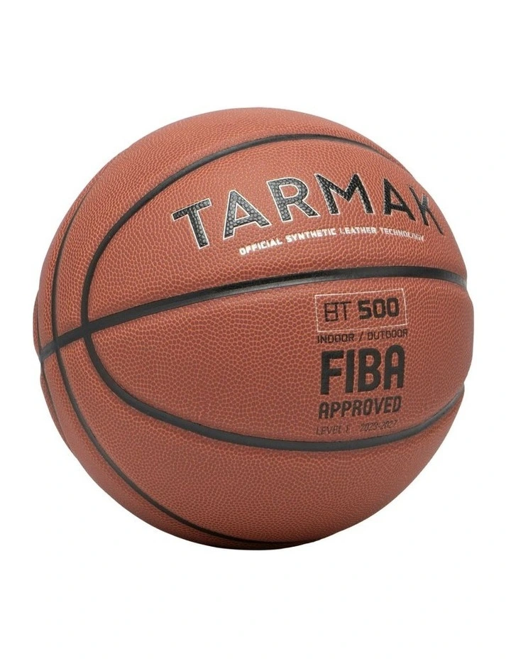 Size 6 FIBA Basketball BT500 Touch in Orange image 2