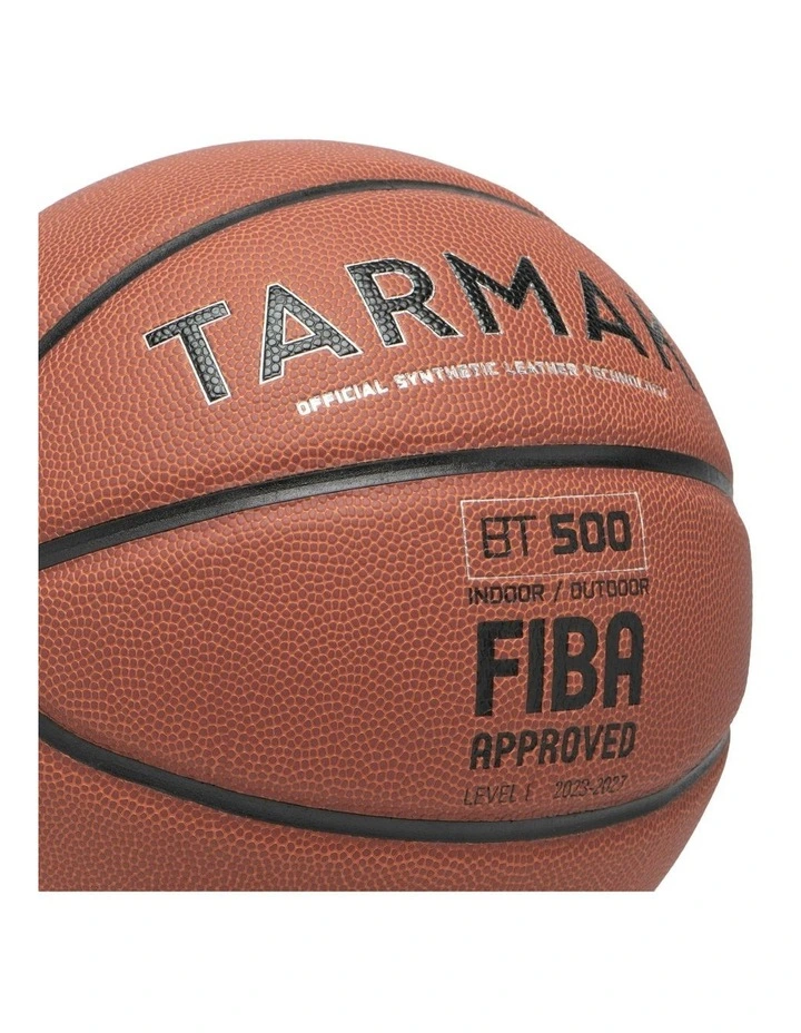 Size 6 FIBA Basketball BT500 Touch in Orange image 3
