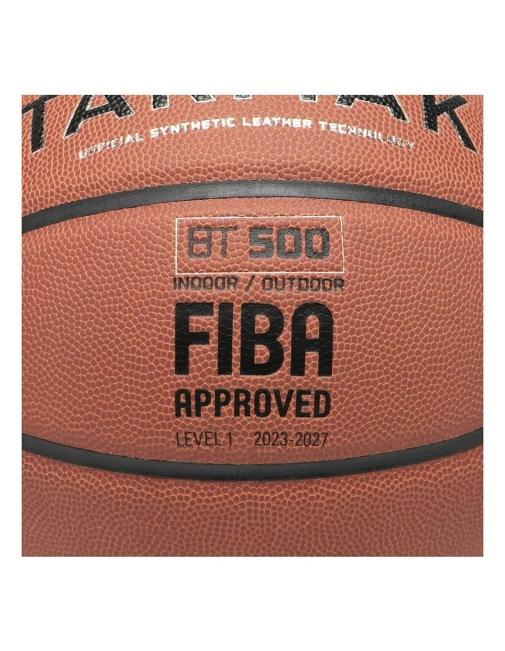 Size 7 Basketball BT500 in Brown image 5