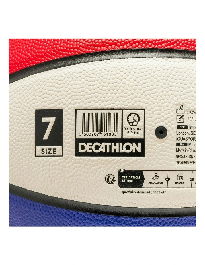 Size 7 Basketball BT500 Touch in Blue/Red image 6