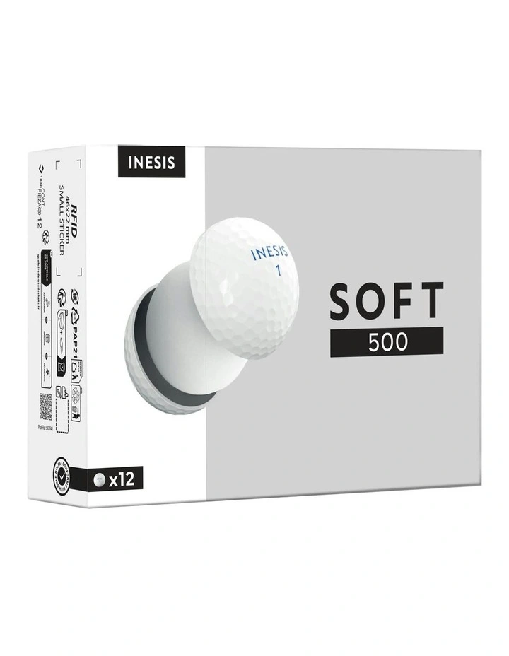 Soft 500 Golf Ball x12 in White image 1