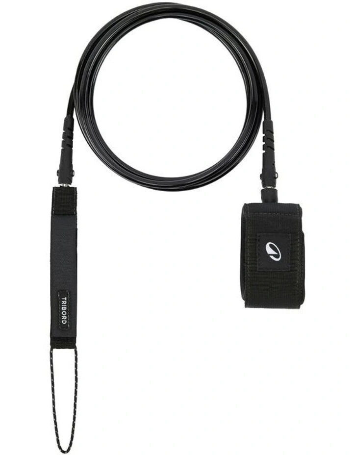 SurfBoard Leash 7inch 500 7mm Diameter in Black image 1