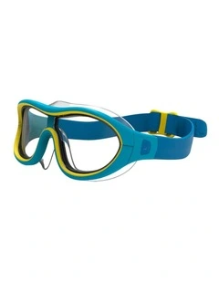 Swimdow V2 Size Small Asian Fit Clear Lenses Swimming Mask in Blue