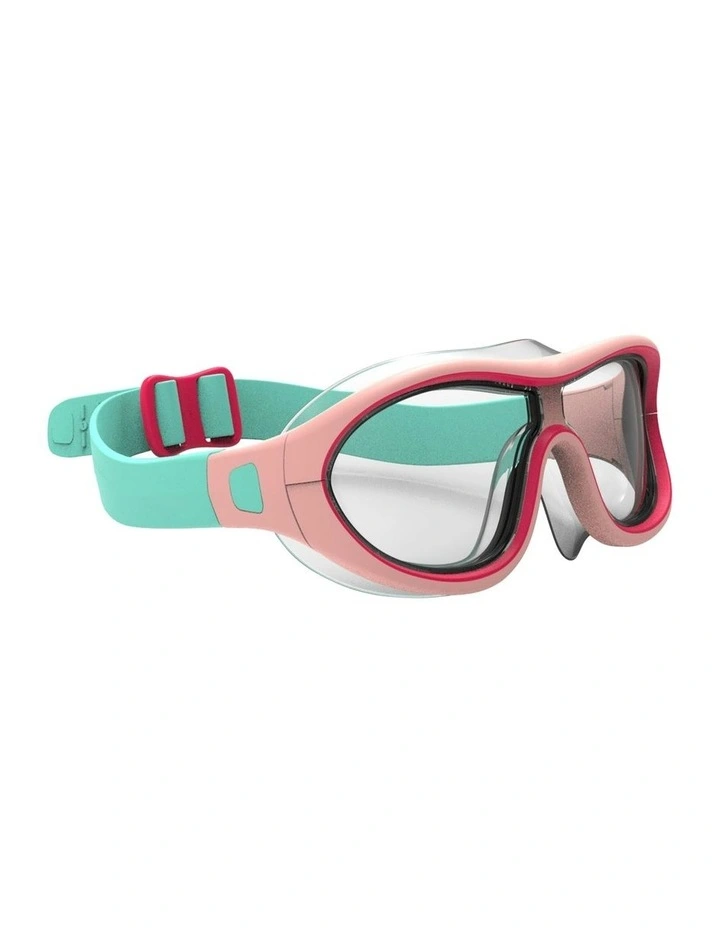 Swimdow V2 Size Small Asian Fit Clear Lenses Swimming Mask in Pink image 1