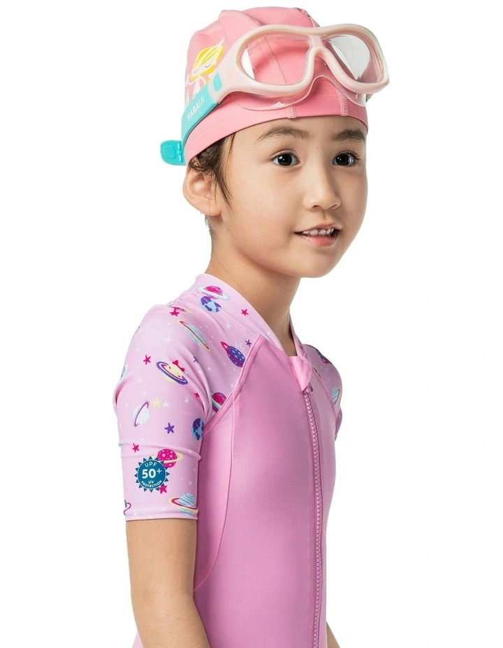 Swimdow V2 Size Small Asian Fit Clear Lenses Swimming Mask in Pink image 3