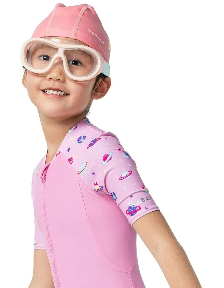 Swimdow V2 Size Small Asian Fit Clear Lenses Swimming Mask in Pink image 5