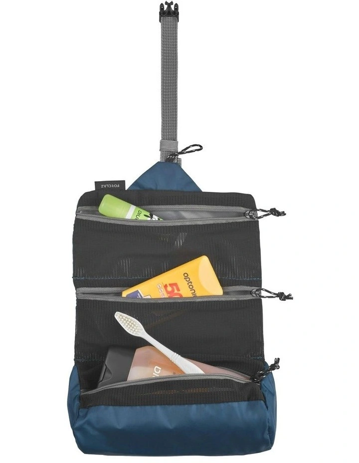 Trekking Ultra Light Foldable Toiletry Bag in Blue image 4