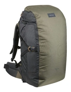 Trekking Travel Backpack 60 Litres 100 in Khaki