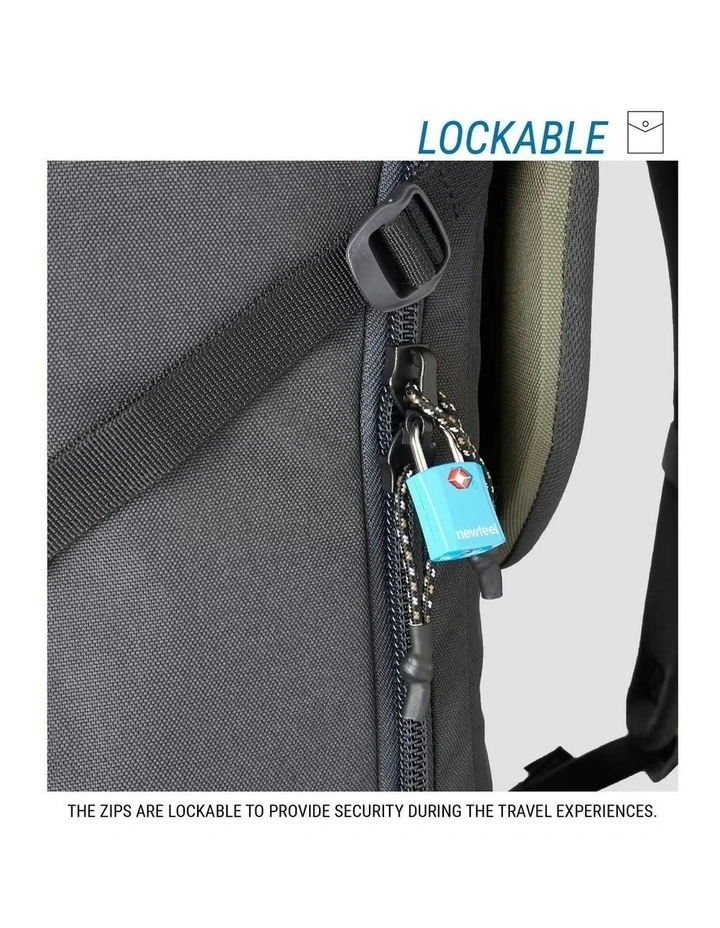 Trekking Travel Backpack 60 Litres 100 in Khaki image 3