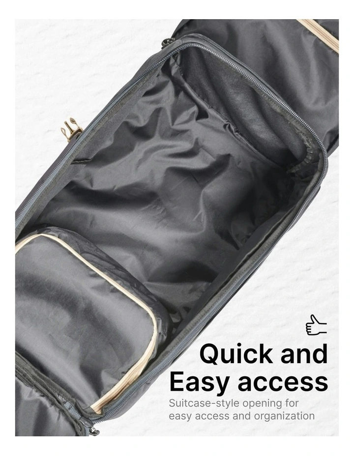 Trekking Travel Backpack 60 Litres 100 in Khaki image 6