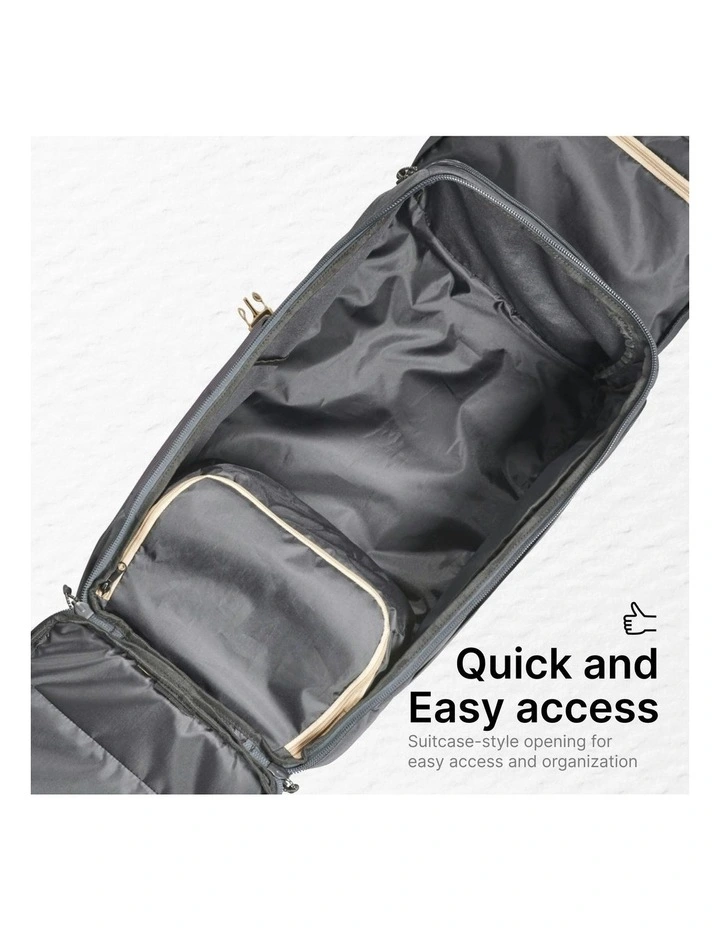 Trekking Travel Backpack 60 Litres 100 in Khaki image 6